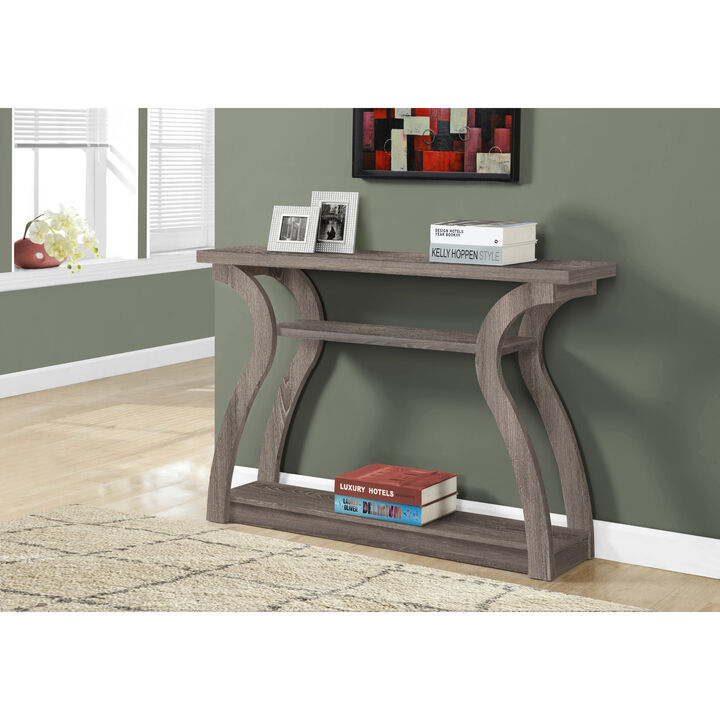 Monarch Specialties I 2446 Accent Table, Console, Entryway, Narrow, Sofa, Living Room, Bedroom, Laminate, Brown, Contemporary, Modern