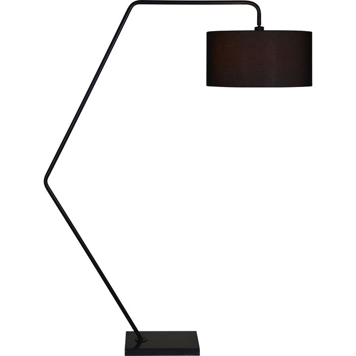 65.25" Matte Black Contemporary Floor Lamp