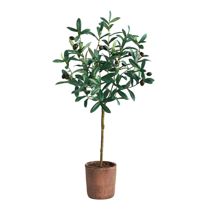 Nearly Natural 31-in Olive Artificial Tree