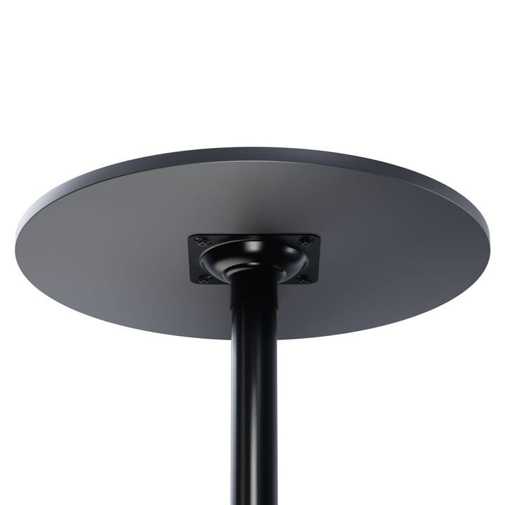 Winsome Trading Inc Obsidian Round Pub Table, Black