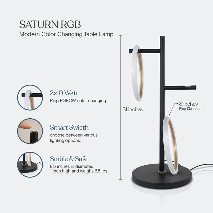 Saturn LED RGB Table Lamp