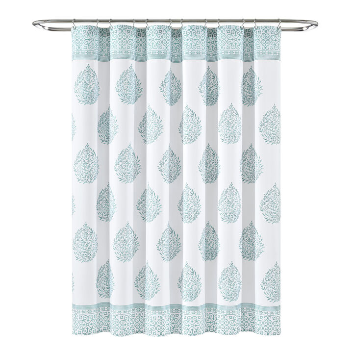 Teardrop Leaf Shower Curtain
