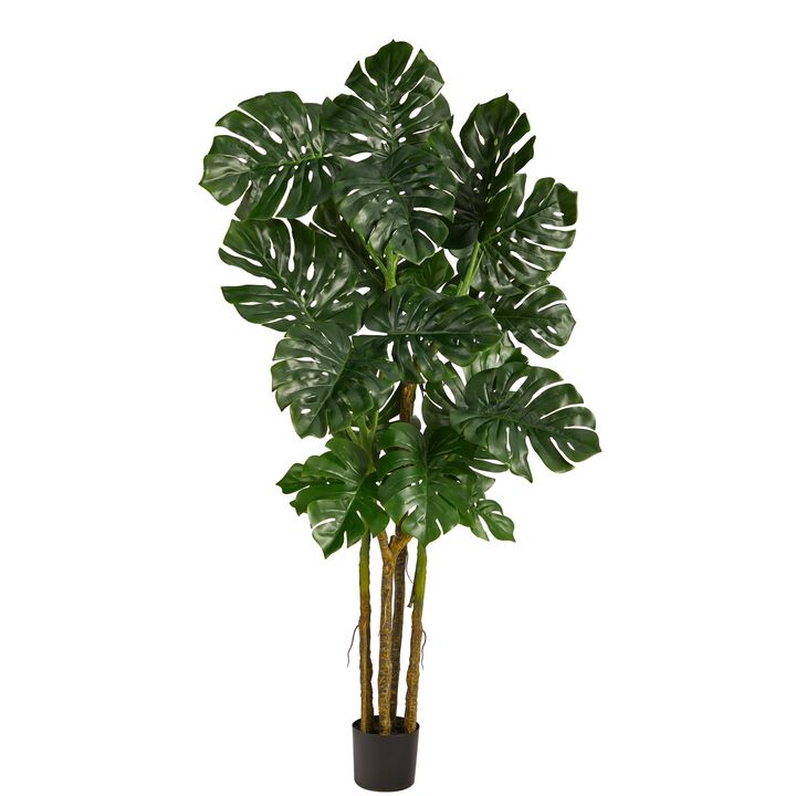 Nearly Natural 6-ft Monstera Tree Artificial
