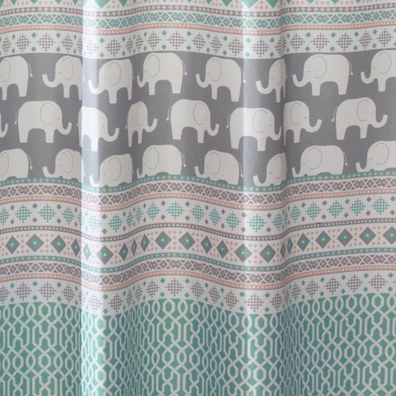 Elephant Stripe Shower Curtain