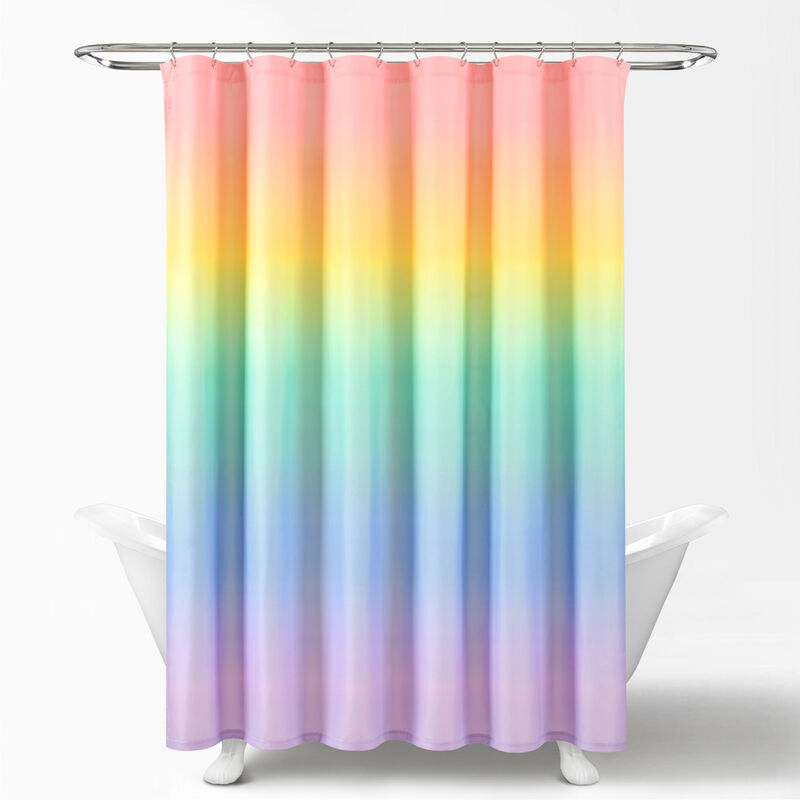 Rainbow Ombre Shower Curtain