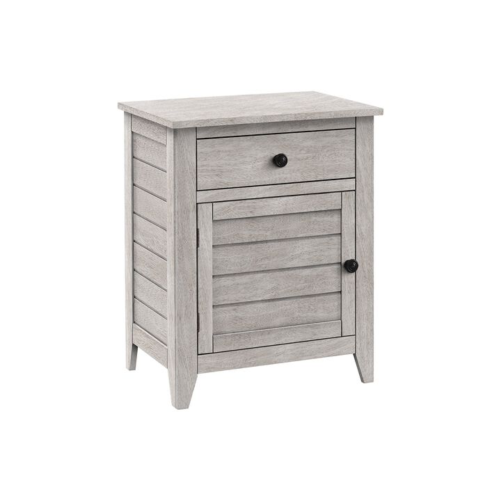 Monarch Specialties I 3951 - Accent Table, Nightstand, Storage Drawer, End, Side Table, Bedroom, Lamp, Storage,  Transitional