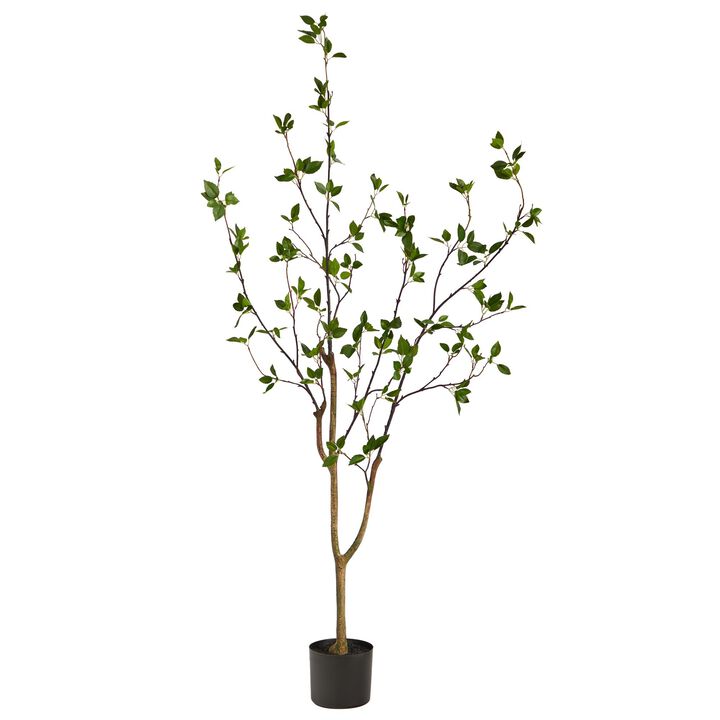 Nearly Natural 5-ft Minimalist Citrus Artificial Tree