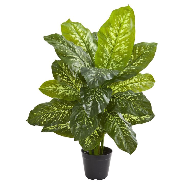 Nearly Natural 34-in Dieffenbachia Artificial Plant (Real Touch)