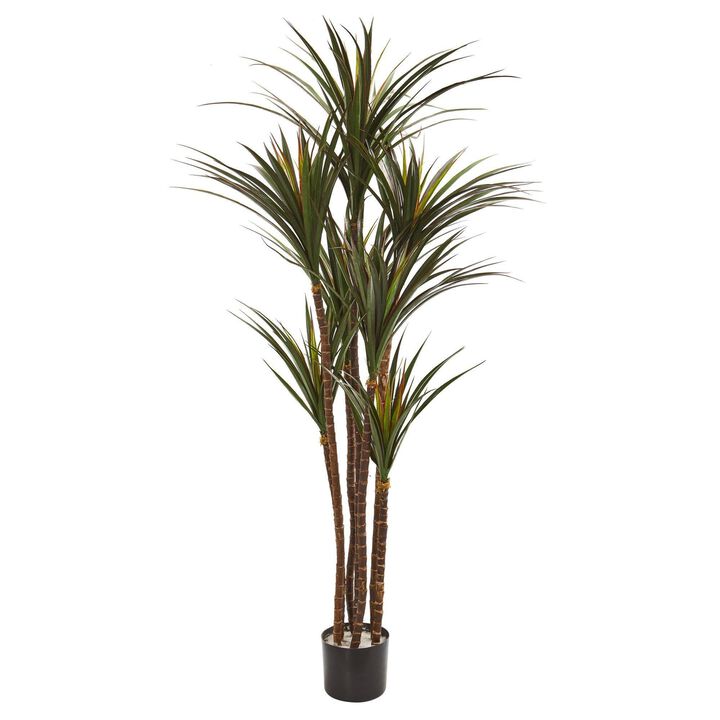 Nearly Natural 5.5-in Giant Yucca Artificial Tree UV Resistant
