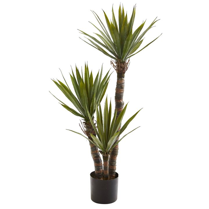 Nearly Natural 4-ft Yucca Artificial Tree