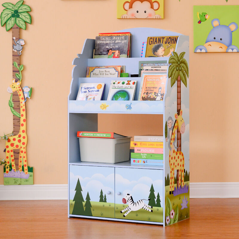 Fantasy Fields - Sunny Safari 3-tier Kids Large Display Bookshelf