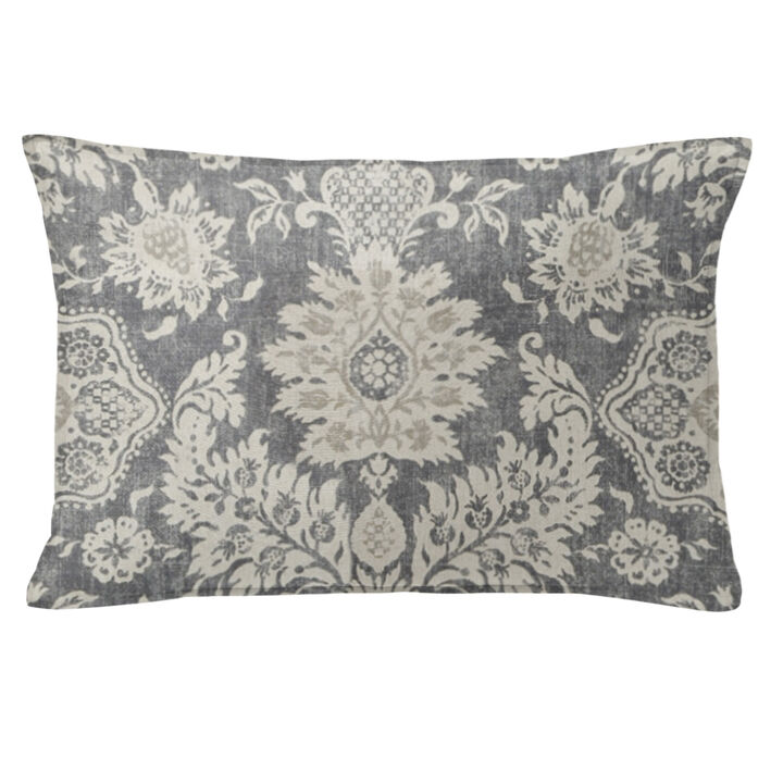 6ix Tailors Fine Linens Osha Mocha/Charcoal Decorative Throw Pillows