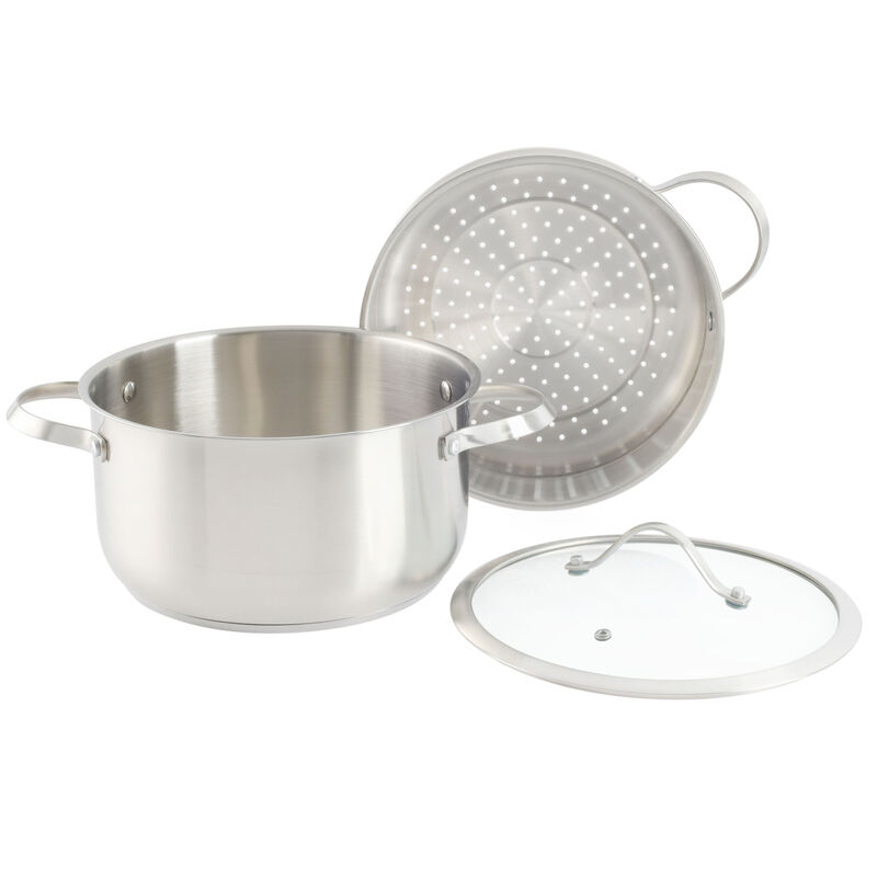 Kenmore Aiden 10 Piece Stainless Steel Cookware Set