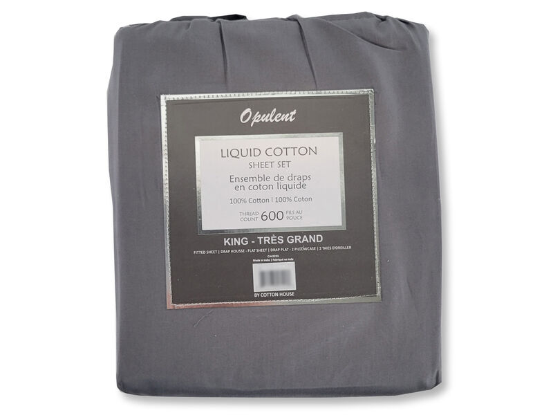 Cotton House - Liquid Cotton Sheet Set, 600 Thread Count.