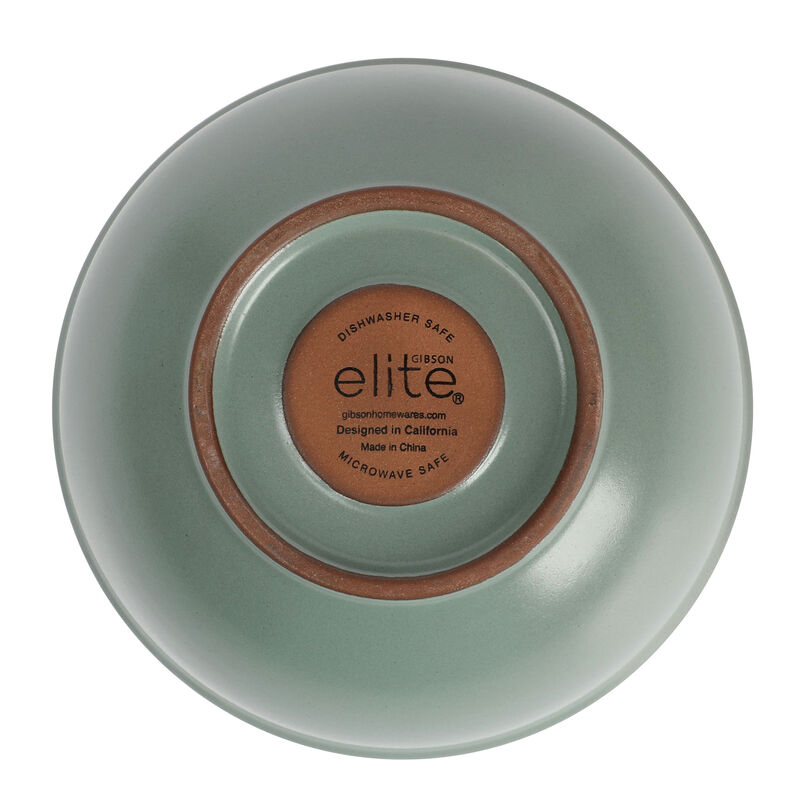 Gibson Elite Dumont 4 Piece Terracota Bowl Set in Green