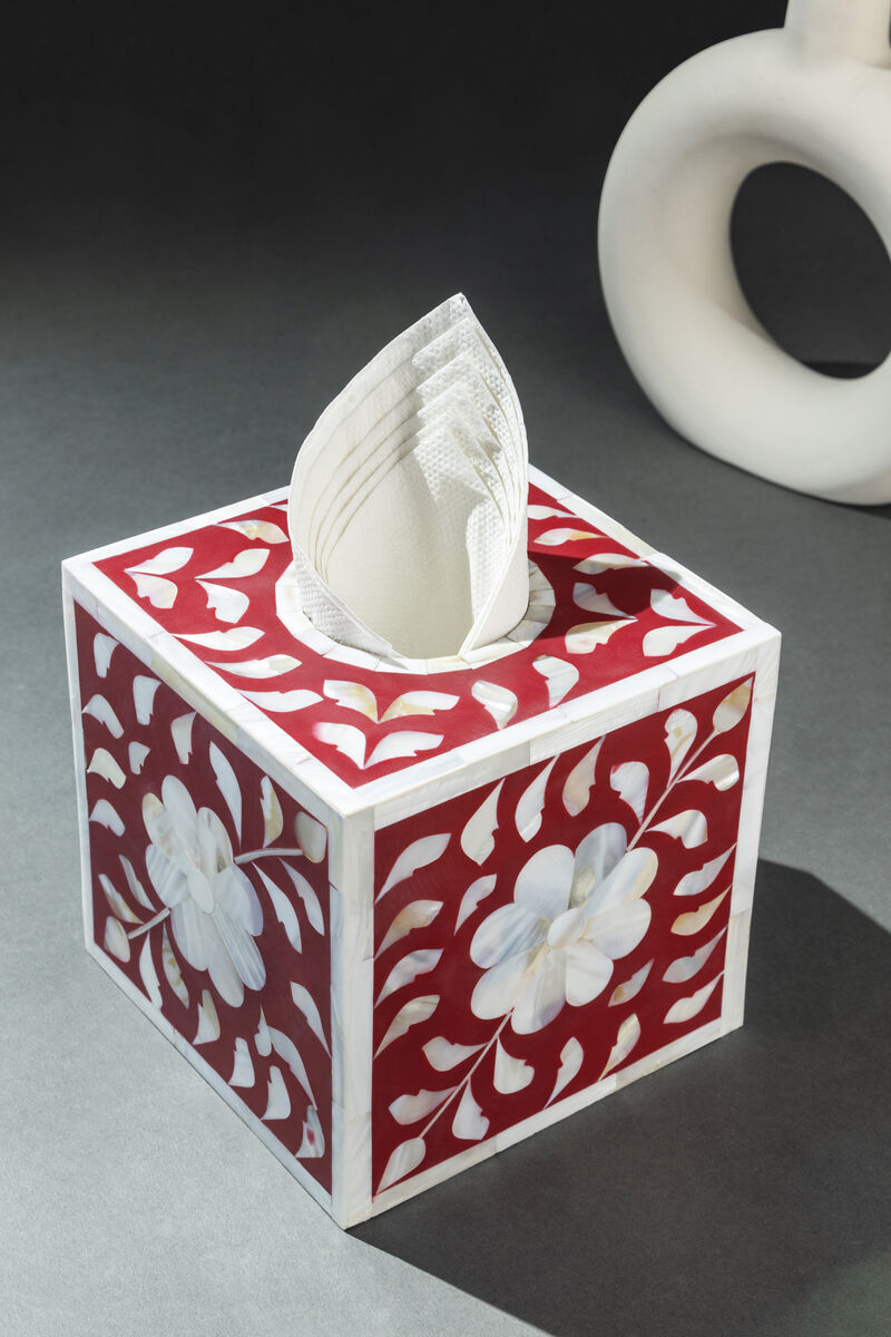Jodhpur Mother of Pearl Tissue Box Cover