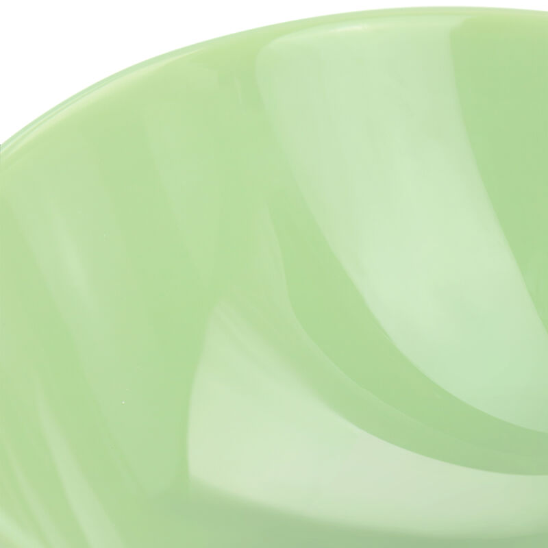 Martha Stewart 2 Piece 8 Inch Jadeite Glass Serving Bowl Set in Jade Green