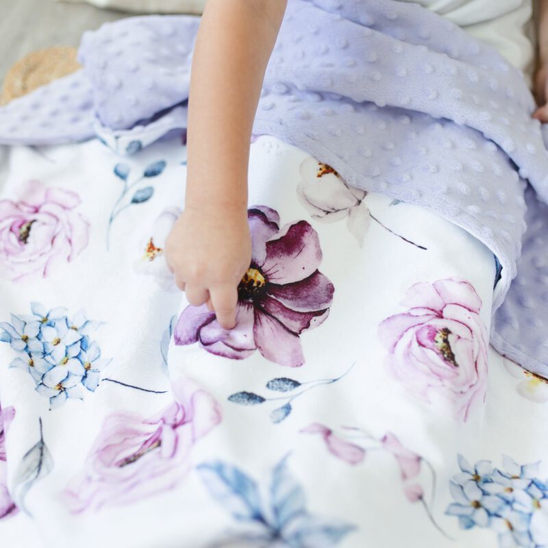 Honey Lemonade - Premium Baby & Toddler Minky Blanket (Vintage Floral)