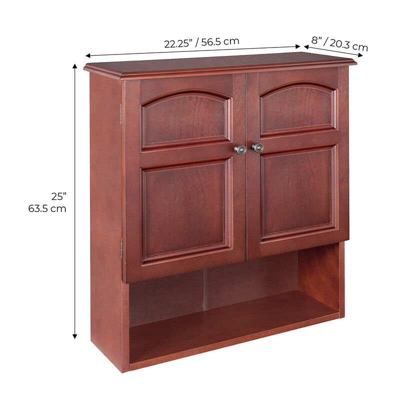 Teamson Home Martha Removable Wall Cabinet 2 Doors