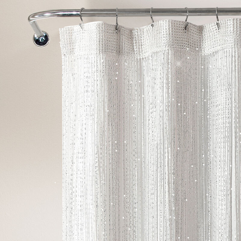 Night Sky String Thread With Peva Lining Shower Curtain