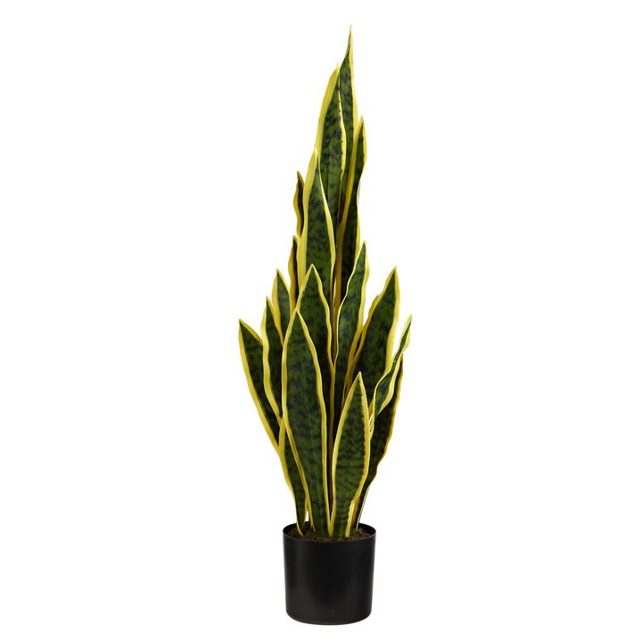 Nearly Natural 30-in Sansevieria Artificial Plant