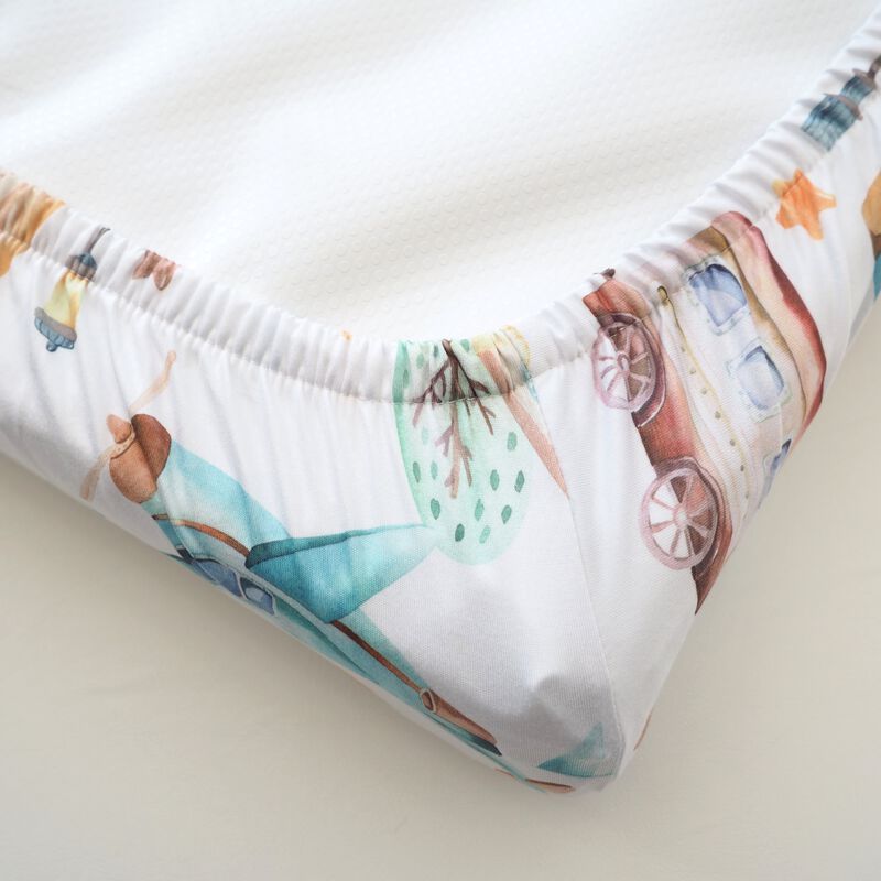 Baby Changing Pad Cover - Airplane & Train