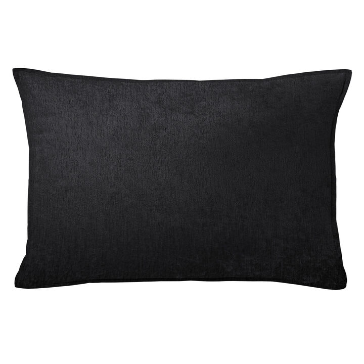 6ix Tailors Fine Linens Juno Velvet Black Decorative Throw Pillows