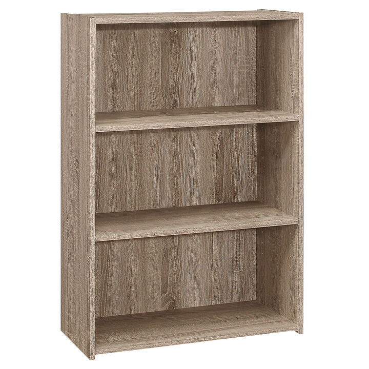 Monarch Specialties I 7477 Bookshelf, Bookcase, 4 Tier, 36"H, Office, Bedroom, Laminate, Brown, Transitional