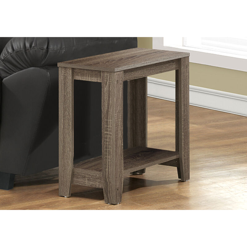 Monarch Specialties I 3115 Accent Table, Side, End, Nightstand, Lamp, Living Room, Bedroom, Laminate, Brown, Transitional