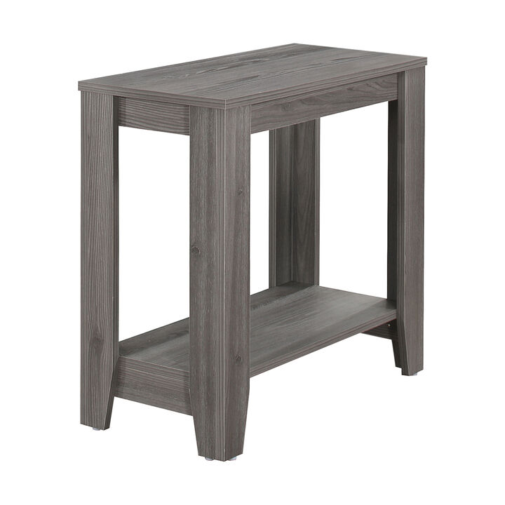 Monarch Specialties I 3118 Accent Table, Side, End, Nightstand, Lamp, Living Room, Bedroom, Laminate, Grey, Transitional