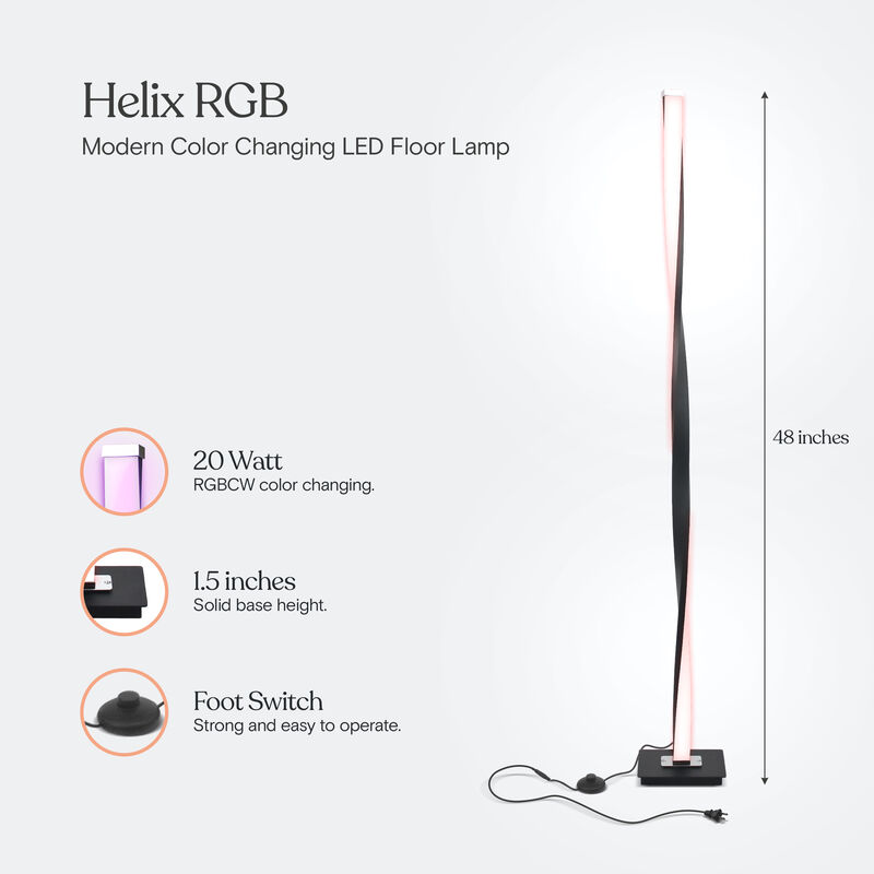 Helix LED RGB Floor Lamp