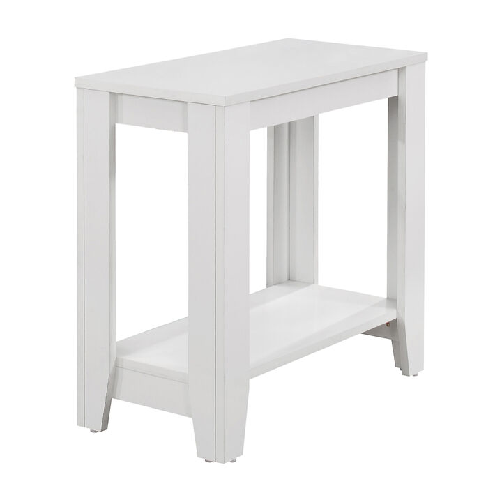 Monarch Specialties I 3117 Accent Table, Side, End, Nightstand, Lamp, Living Room, Bedroom, Laminate, White, Transitional