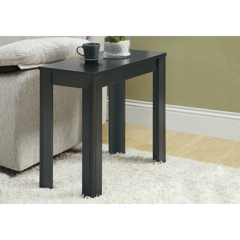 Monarch Specialties I 3110 Accent Table, Side, End, Nightstand, Lamp, Living Room, Bedroom, Laminate, Black, Transitional