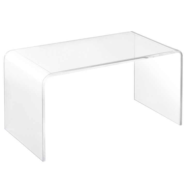 Acrylic Coffee Table 0.5In Thick Rectangle All Acrylic Waterfall Coffee Table Clear Coffee Table Clear