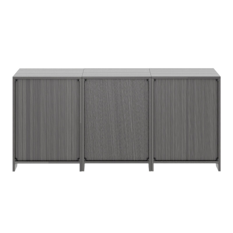 Winsome Wood Nova Storage Cabinet, Charcoal