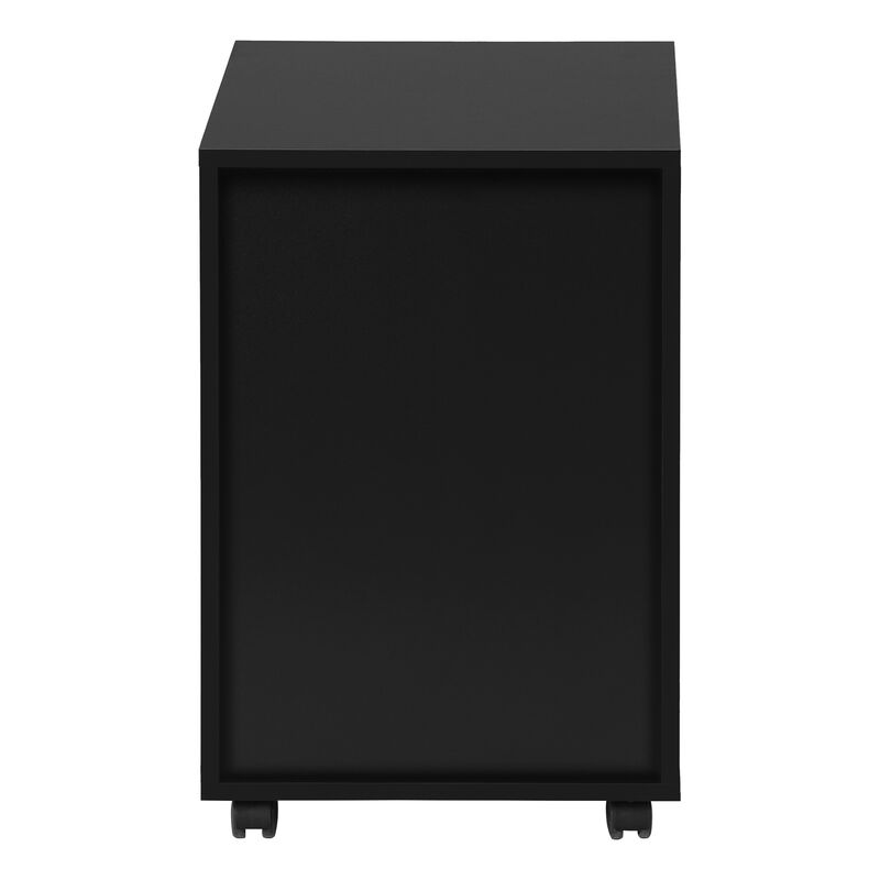 Monarch Specialties I 7781 File Cabinet, Rolling Mobile, Storage Drawers, Printer Stand, Office, Work, Laminate, Black, Contemporary, Modern