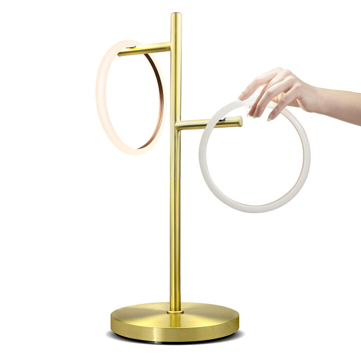 Saturn LED Table Lamp - Brass