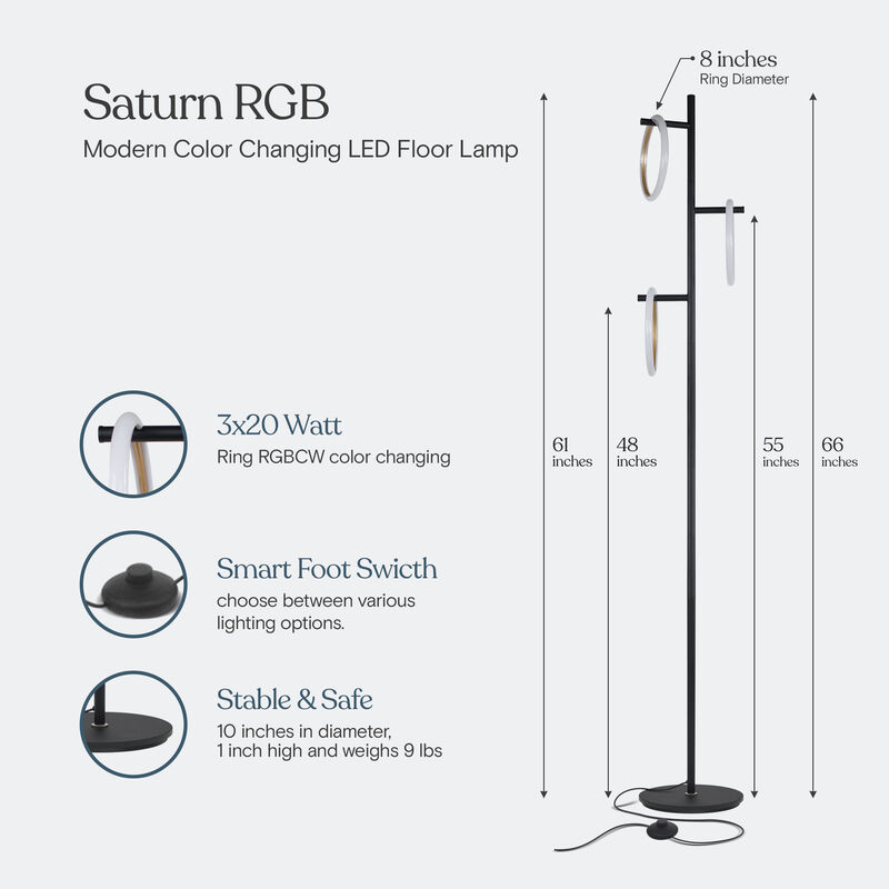 Saturn LED RGB Floor Lamp