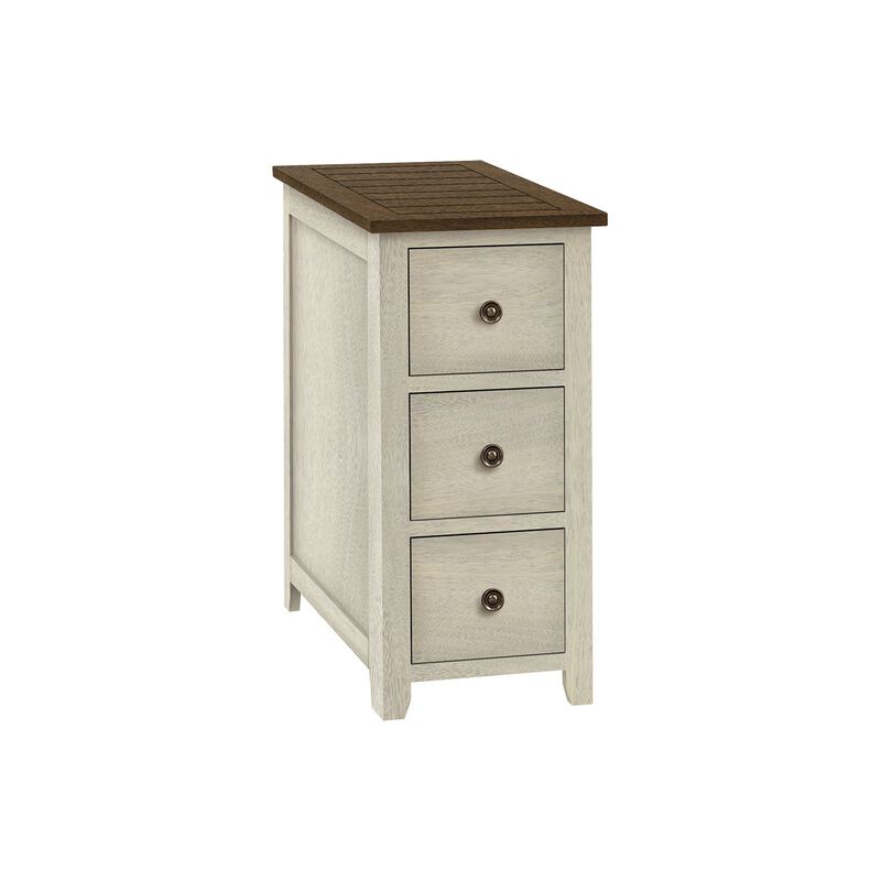 Monarch Specialties I 3959 -  Accent Table, End, Side Table, Nightstand, Narrow, Bedroom, Storage Drawer, Lamp, Transitional