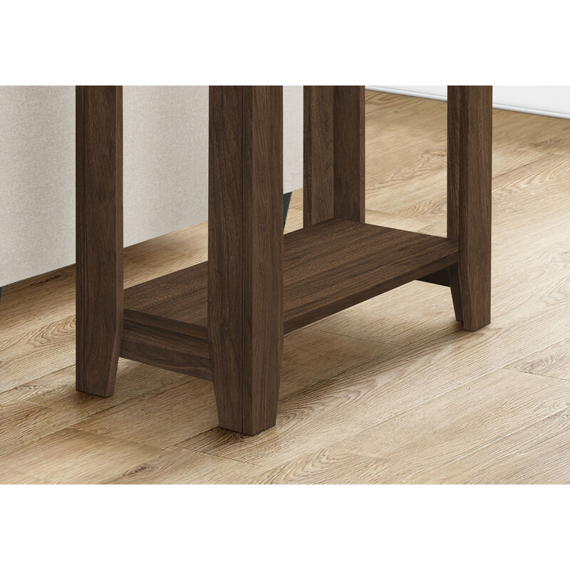 Monarch Specialties I 3386 Accent Table, Side, End, Nightstand, Lamp, Living Room, Bedroom, Laminate, Walnut, Contemporary, Modern