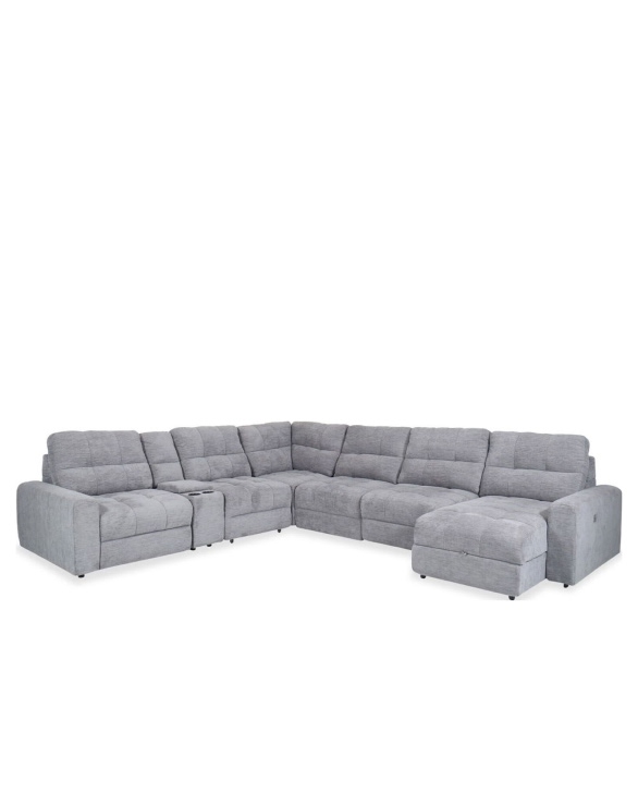 Slide 7-Piece Power Sectional