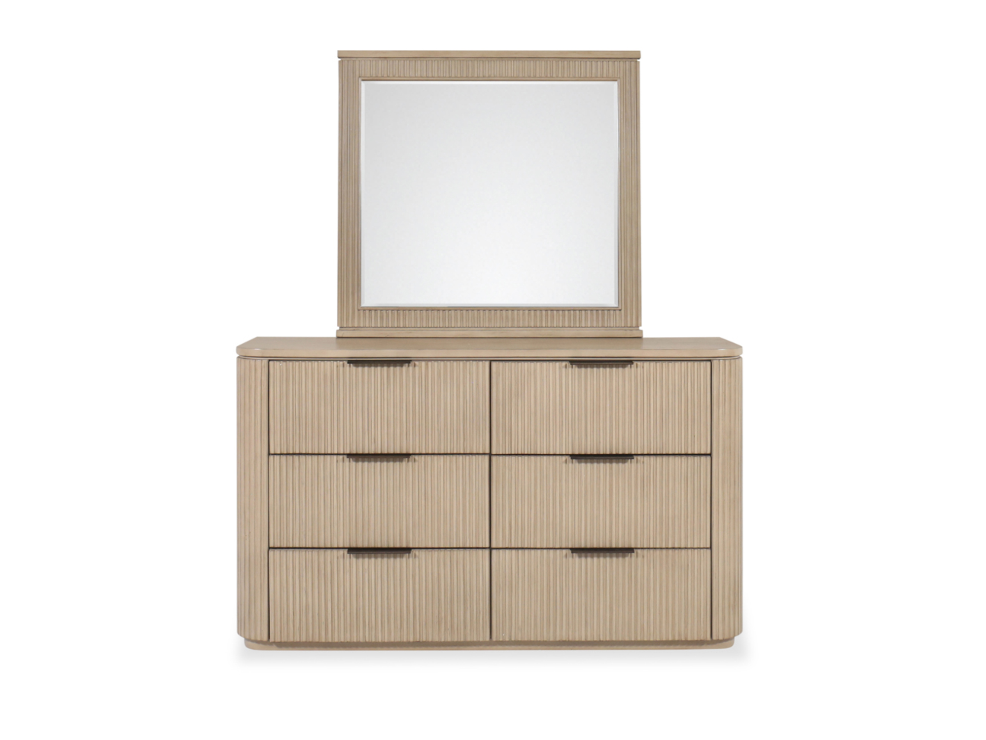 【希少】Henry Link ヴィンテージ6ドロワー チェスト 高級無垢材 収納 Henry 6-Drawer Dresser and Mirror | Mathis Home