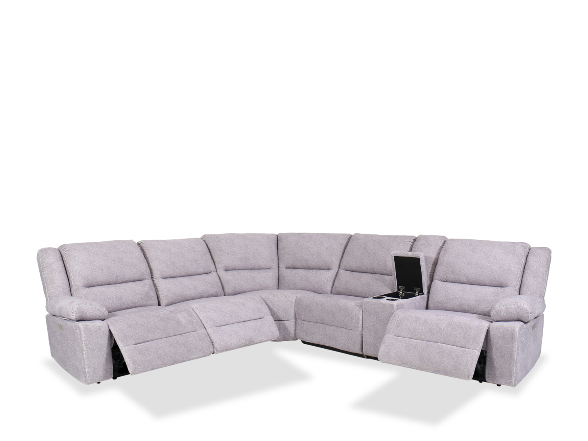Forester Stone 6-Piece Power Sectional | Mathis Home