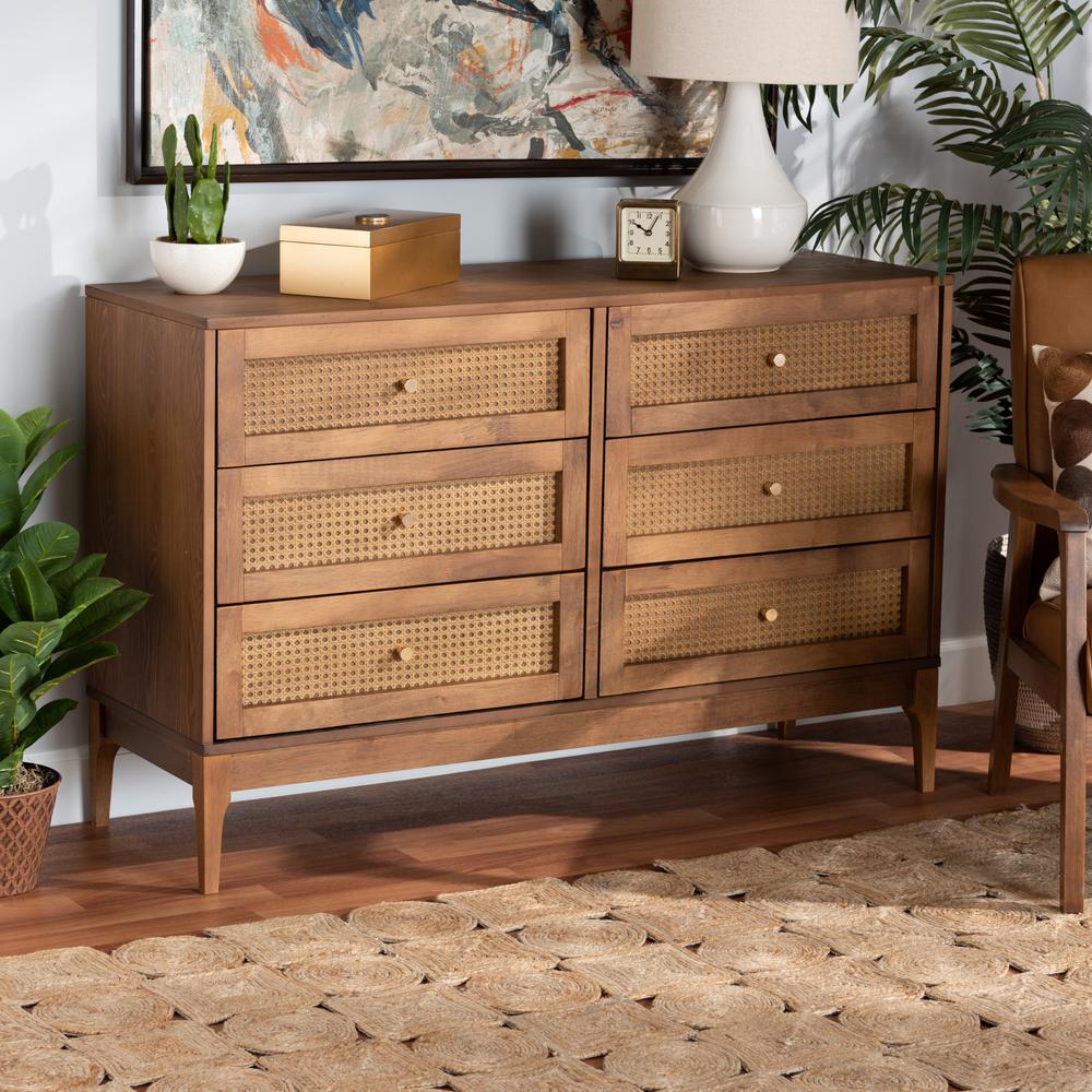 modern retro dresser Mid Century Modern 4 Drawer Walnut/ Birch Dresser