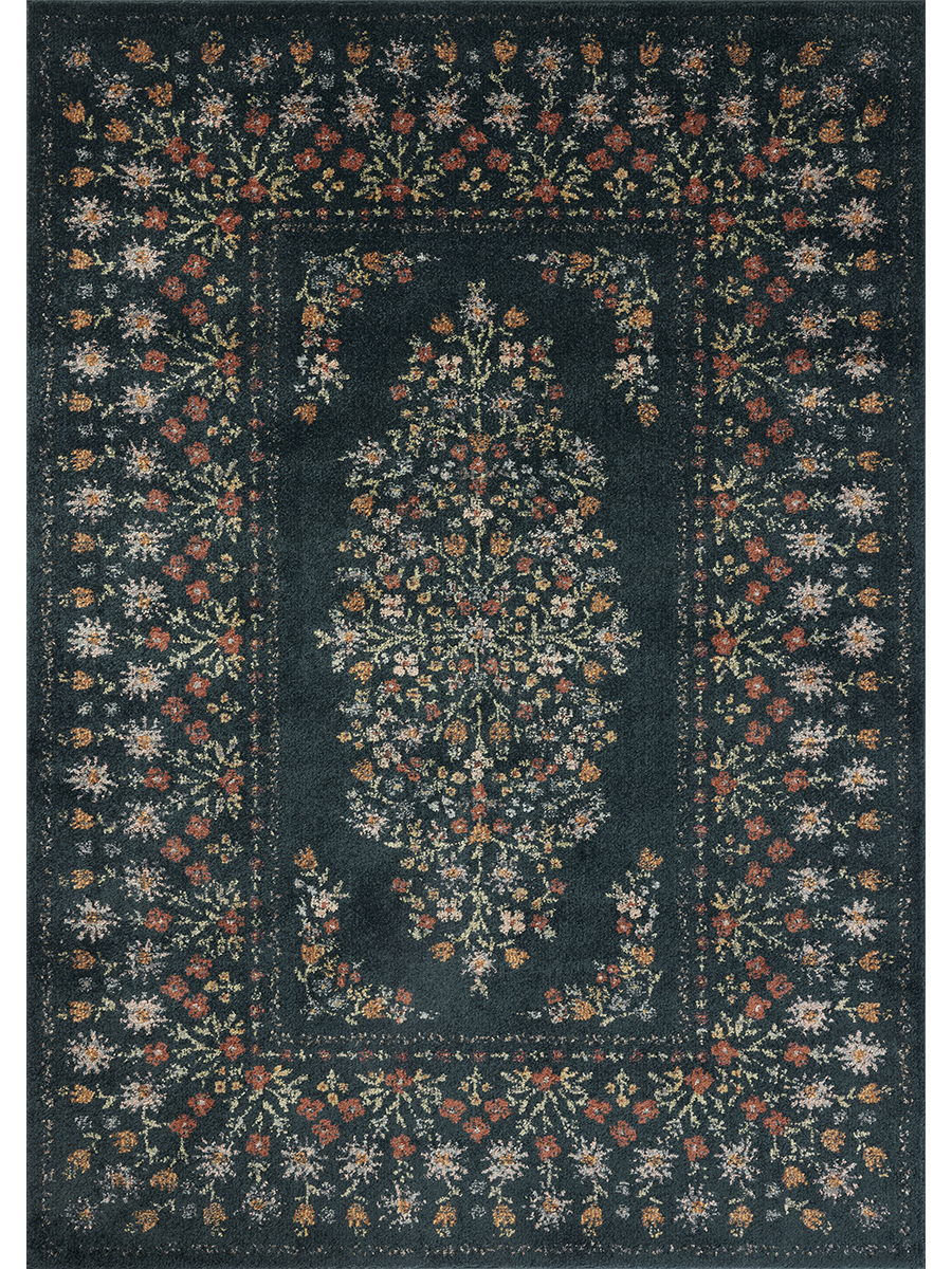Laurel LAU-02 Navy 7''10" x 10' Rug by Rifle Paper Co.