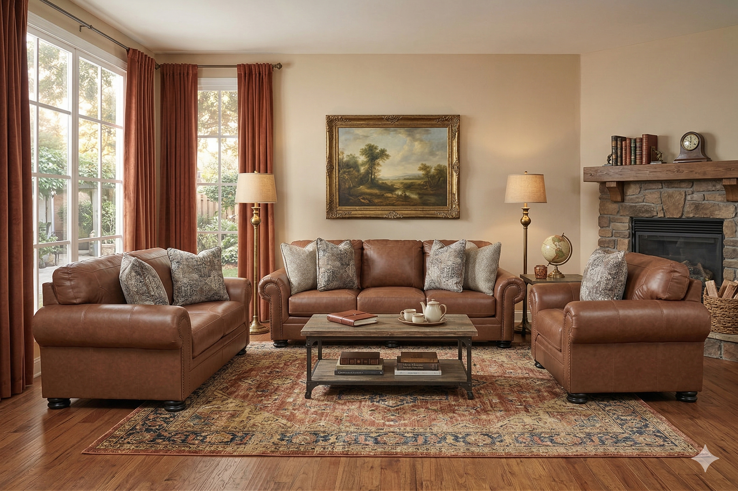 Carianna Leather Loveseat | Mathis Home