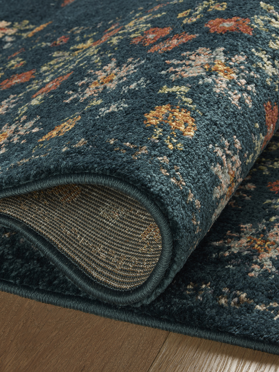 Laurel LAU-02 Navy 7''10" x 10' Rug by Rifle Paper Co.