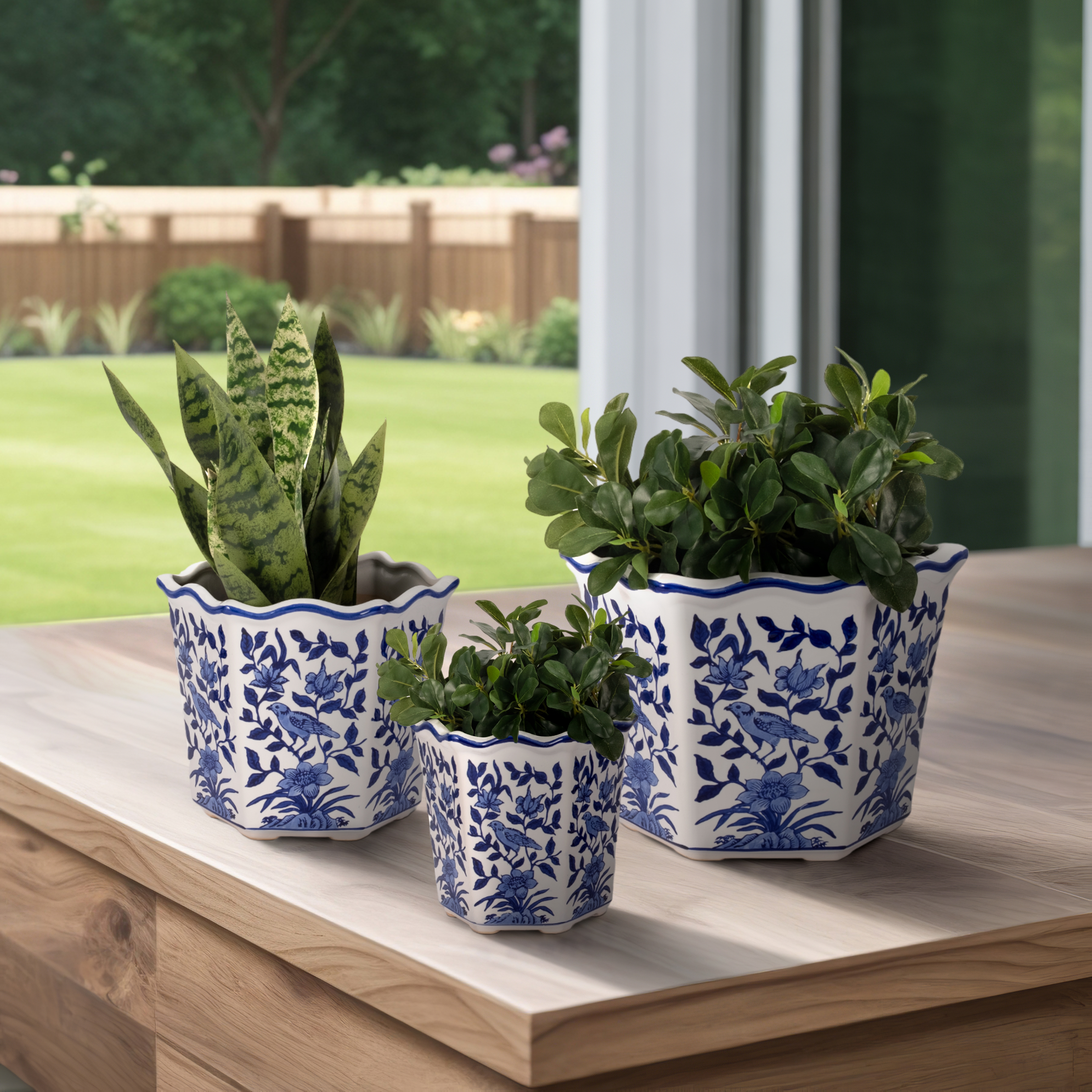 Bird Planters (Set of 3) | Mathis Home