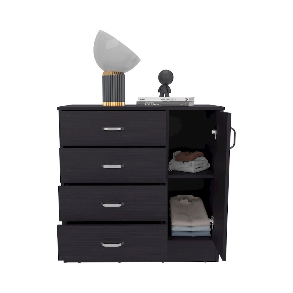 mainstays black dresser Katie Four Drawer, One Door With Spacious Storage, Modern Bedroom Organizer, B070p337104 Color:As Photo（Red） this dresser delivers premium Indo Western Dresses dress up princess dresses
