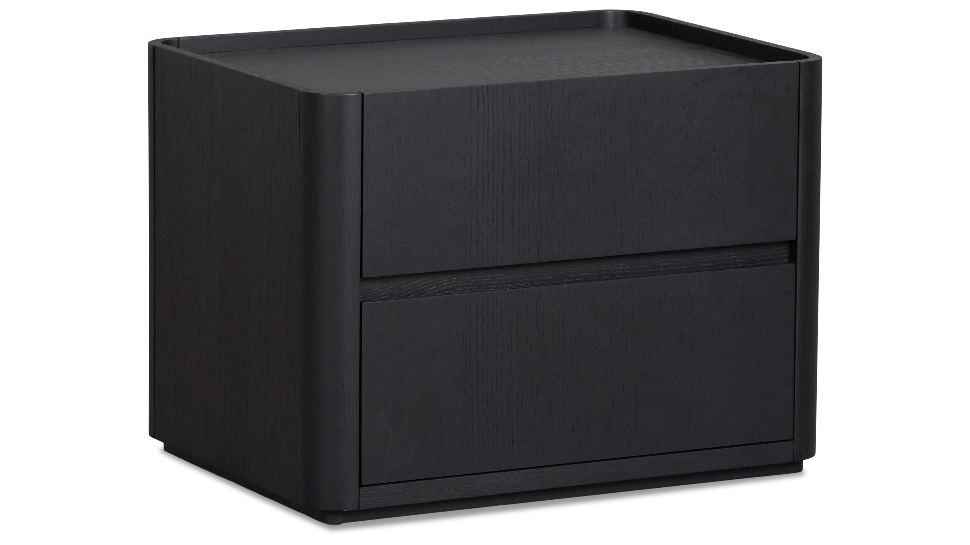 Nomad Black 2-Drawer Nightstand | Mathis Home